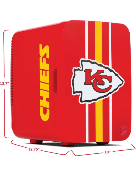 Mini Nevera Ukonic NFL Kansas City Chiefs 10L - Enfriador Portátil