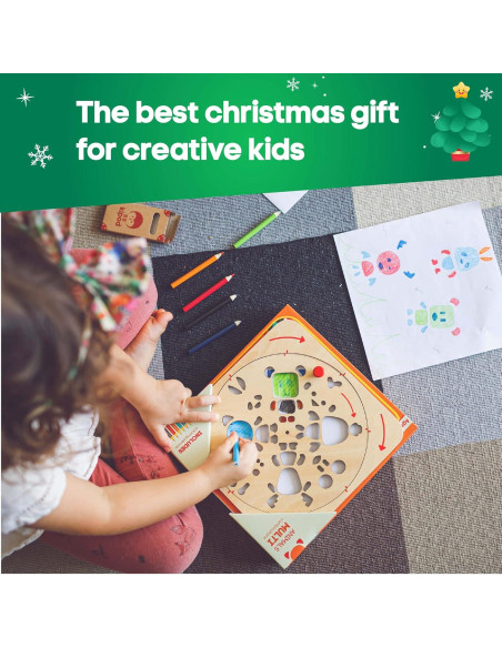 Kit de Dibujo ArtTwist Kipod - Plantillas de Madera y Lápices