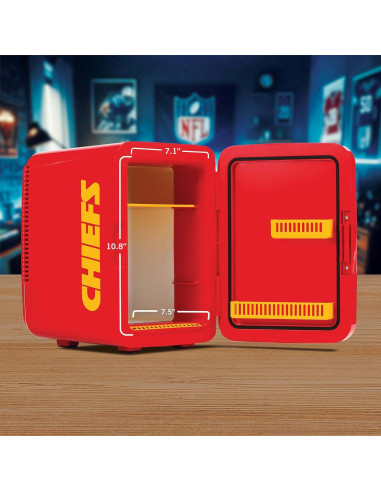Mini Nevera Ukonic NFL Kansas City Chiefs 10L - Enfriador Portátil