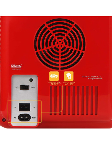 Mini Nevera Ukonic NFL Kansas City Chiefs 10L - Enfriador Portátil