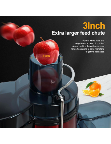 Extractor de Jugo Centrífugo Panana 1000W Acero Inoxidable 1.5L