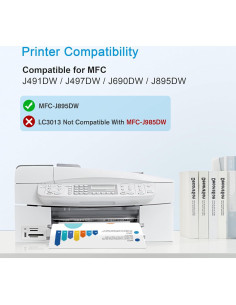 Cartuchos de tinta WISETA LC3013 de alto rendimiento 5 unidades 2