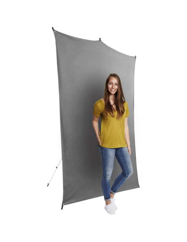 Kit de Fondo de Viaje Savage 1.52m x 2.13m Gris con Soporte
