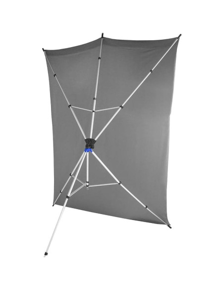 Kit de Fondo de Viaje Savage 1.52m x 2.13m Gris con Soporte Kit de Fondo de Viaje Savage 1.52m x 2.13m Gris con Soporte