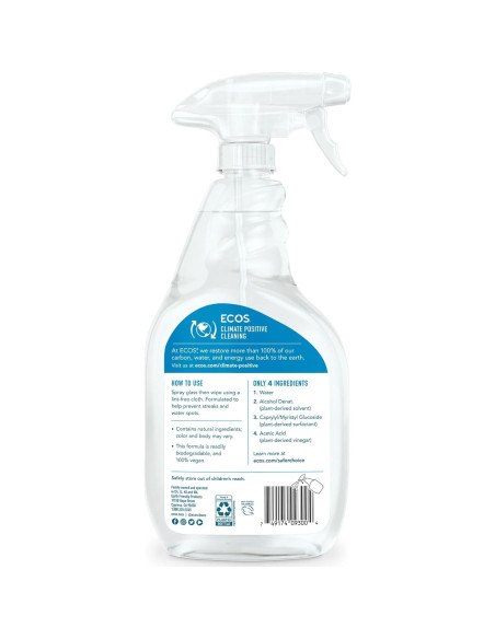 Limpiador de Ventanas ECOS 650ml Pack de 2 - Biodegradable Limpiador de Ventanas ECOS 650ml Pack de 2 - Biodegradable