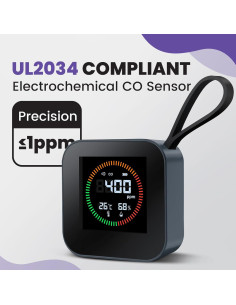 Detector de Monóxido de Carbono Portátil NEXUS SENSUS DM1209B 2