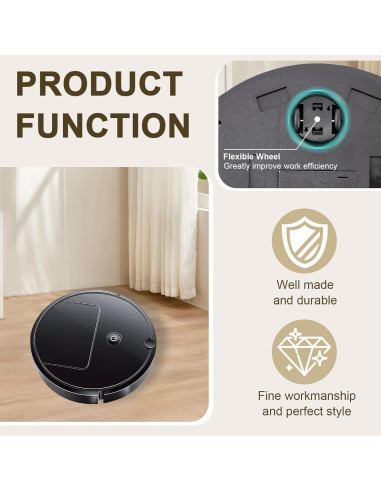 Robot de limpieza de pisos Genérico F7 - 4.2cm, 60min, 15dB