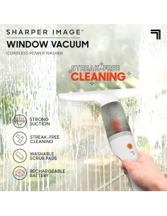 Limpiador de Ventanas Inalámbrico Sharper Image 2-en-1 28 cm 2