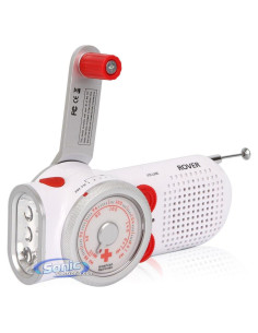 Radio Meteorológica Eton ARCPT200W Autoalimentada con Linterna y Cargador USB
