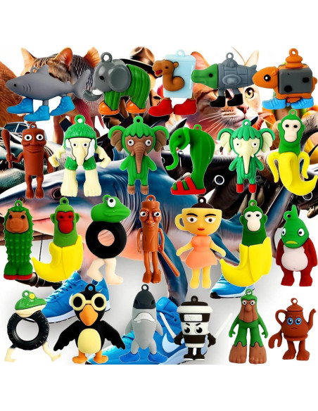 24 Figuras de Acción Memes Italianos Spzfof 6.5-8.5 cm