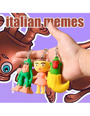 24 Figuras de Acción Memes Italianos Spzfof 6.5-8.5 cm