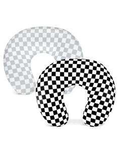 Funda de Almohada de Lactancia DILIMI 2 Paquetes Gris y Negra