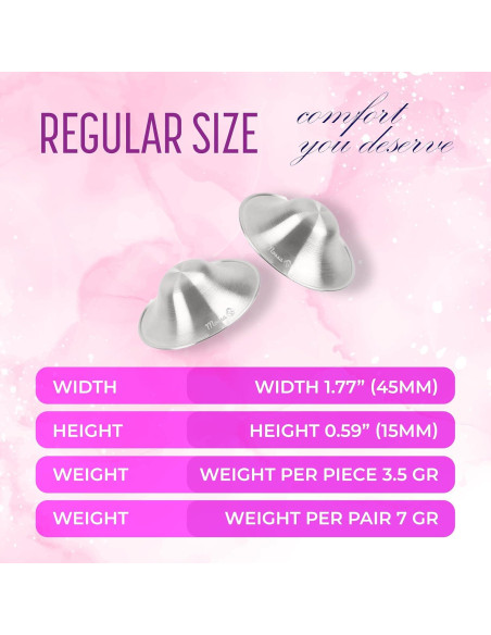 Protectores de Pezón Mossa de Plata 999 para Lactancia Protectores de Pezón Mossa de Plata 999 para Lactancia