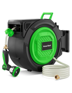 Carrete de Manguera de Jardín Hainan 30.48 m Retráctil Automático