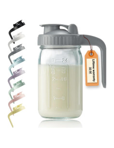 Jarra de vidrio 0.95L Miradexic con tapa y pico vertedor