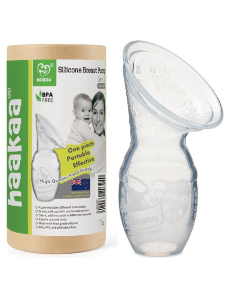 Bomba de Pecho Manual Haakaa 100% Silicona 118 ml