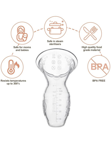 Bomba de Pecho Manual Haakaa 100% Silicona 118 ml