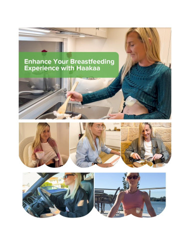 Bomba de Pecho Manual Haakaa 100% Silicona 118 ml