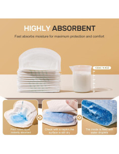 Almohadillas de Lactancia Desechables NCVI - 60 Unidades Ultra Absorbentes 2