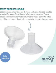 Flanges de Extractor de Leche Motif Medical 28mm - Set de 2 2