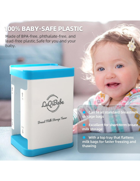 Torre de Almacenamiento de Leche Materna - Organizador Congelador