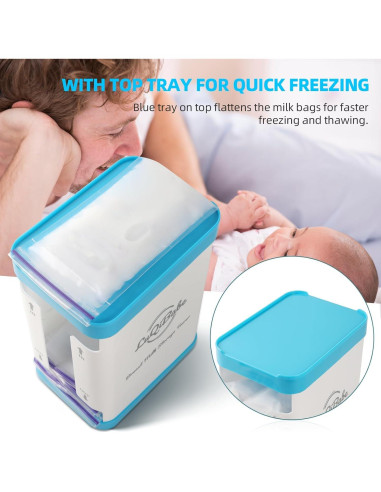 Torre de Almacenamiento de Leche Materna - Organizador Congelador