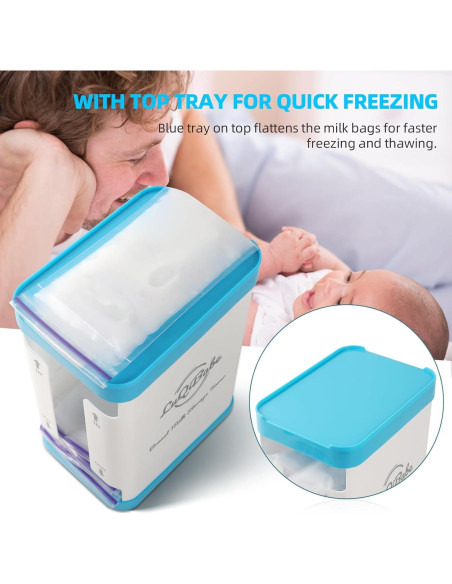 Torre de Almacenamiento de Leche Materna - Organizador Congelador