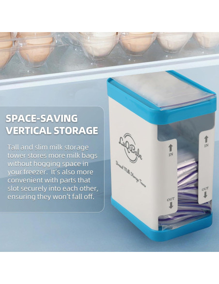 Torre de Almacenamiento de Leche Materna - Organizador Congelador