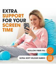Almohada de Lectura Colección Cheer Azul Cielo Ergonomica 2
