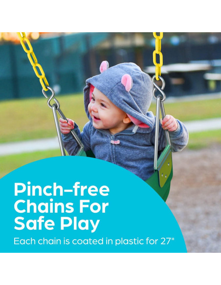 Columpio de Cubo Verde Jungle Gym Kingdom para Bebés - Alta Seguridad