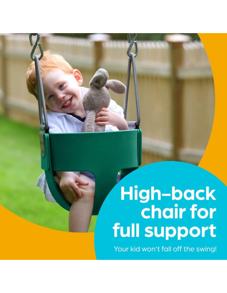 Columpio de Cubo Verde Jungle Gym Kingdom para Bebés - Alta Seguridad