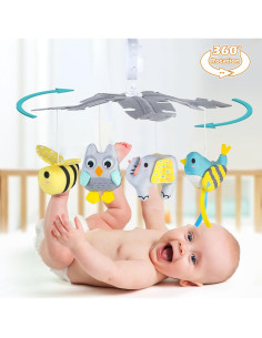 Móvil de Cuna VZO con Música y Proyección de Estrellas 2