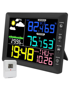 Estación Meteorológica Inalámbrica Urageuxy con Sensor Remoto 8.3"