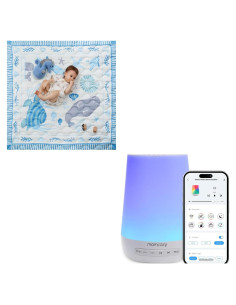 Máquina de Ruido Blanco y Alfombra de Juego Momcozy 127x127cm