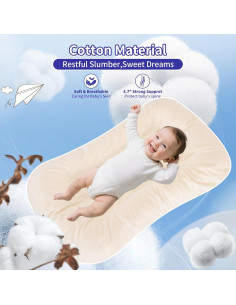 Alfombra de Juego para Bebés Vicorise 100% Algodón 75x45 cm 2