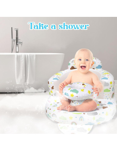 Asiento Inflable para Bebés 3 Meses+ Silla Portátil PVC
