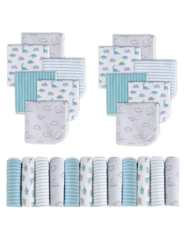 Paños de Baño Viviland para Bebés 24 Piezas Dinosaurio