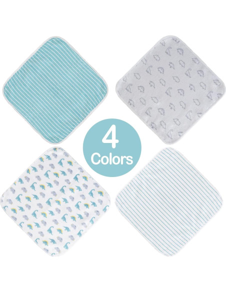 Paños de Baño Viviland para Bebés 24 Piezas Dinosaurio