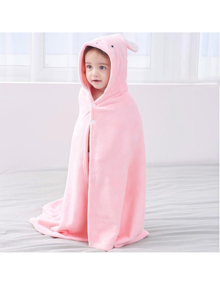 Toalla de baño con capucha IFaryMes 70x140cm Rosa Arcoíris Toalla de baño con capucha IFaryMes 70x140cm Rosa Arcoíris