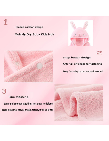 Toalla de baño con capucha IFaryMes 70x140cm Rosa Arcoíris Toalla de baño con capucha IFaryMes 70x140cm Rosa Arcoíris