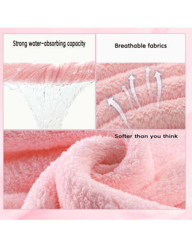 Toalla de baño con capucha IFaryMes 70x140cm Rosa Arcoíris