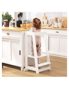 Torre de Aprendizaje Ajustable SWINSKUAD - Taburete de Cocina para Niños