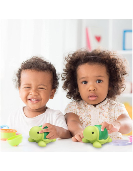 Juguete de Baño Tortuga Marina DolliBu - Flotante Verde 7.62cm