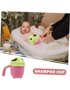 Taza de Enjuague para Champú Bebé PP 15x8cm Ligera y Portátil 2