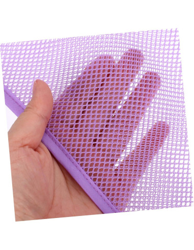 2 Piezas Organizador de Juguetes de Baño Colgante Malla Violeta