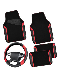 Funda de Volante y Alfombrillas CAR PASS Universal 14.5-15"