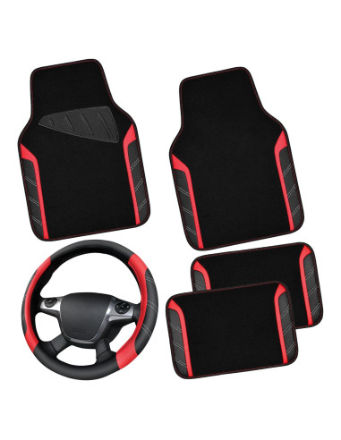 Funda de Volante y Alfombrillas CAR PASS Universal 14.5-15"