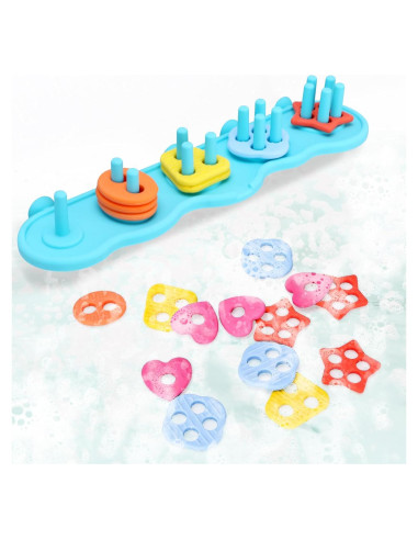 Set de Juguetes de Baño de Silicona para Bebés - 20 Piezas