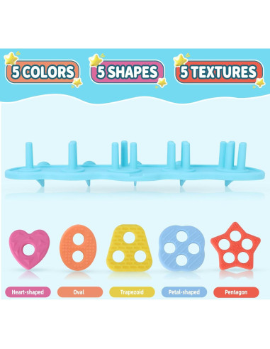 Set de Juguetes de Baño de Silicona para Bebés - 20 Piezas