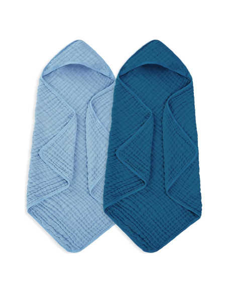 Toalla de baño para bebé MIGIOL 100% algodón muselina 81x81cm